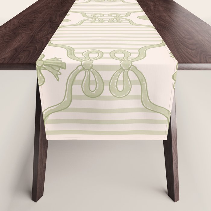 Eloise Print in Green Table Runner Gallery Image 1