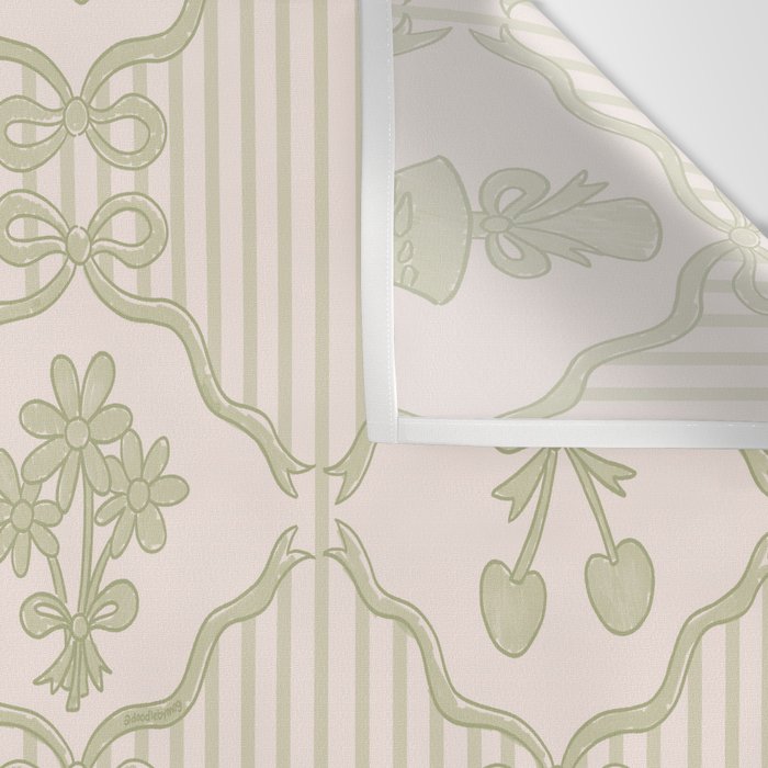 Eloise Print in Green Wall Tapestry Gallery Image 3