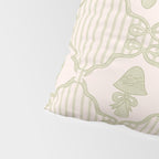 Eloise Print in Green Pillow Sham Gallery Image 4