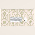 Eloise Print in Green Desk Mat Gallery Image 1