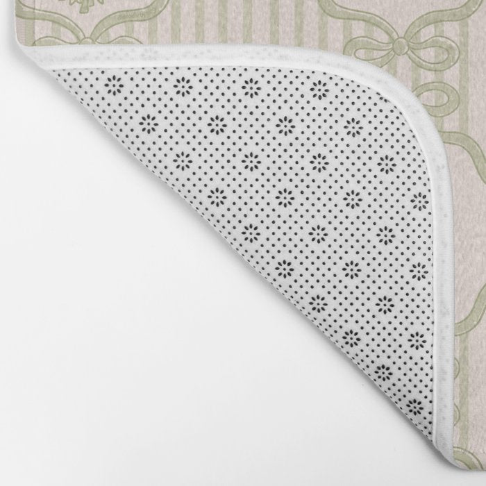 Eloise Print in Green Bath Mat Gallery Image 2