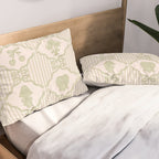 Eloise Print in Green Pillow Sham Gallery Image 2