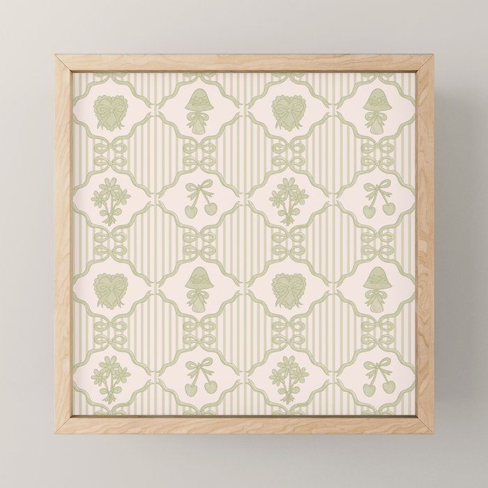 Eloise Print in Green Mini Art Print Gallery Image 1