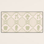 Eloise Print in Green Desk Mat Gallery Image 3