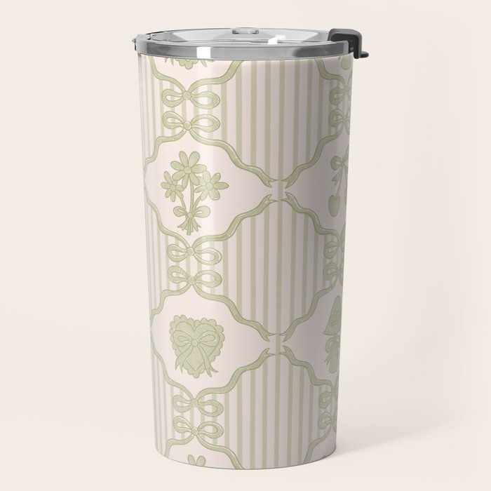 Eloise Print in Green Travel Mug Gallery Image 2