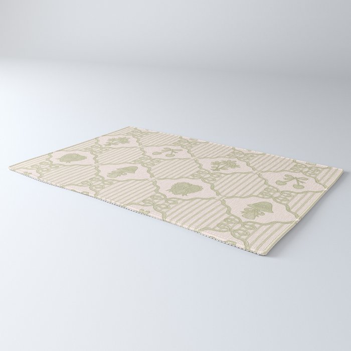 Eloise Print in Green Rug Gallery Image 3