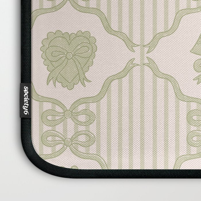 Eloise Print in Green Laptop Sleeve Gallery Image 3