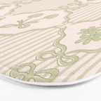 Eloise Print in Green Bath Mat Gallery Image 3