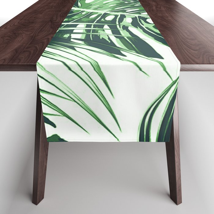 Tropical Leaves 4 Table Runner Gallery Image 1