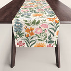 Flowers of the Meadow - beige Table Runner Gallery Image 1