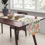 Flowers of the Meadow - beige Table Runner Gallery Image 2