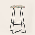 Flowers of the Meadow - beige Stool Gallery Image 1