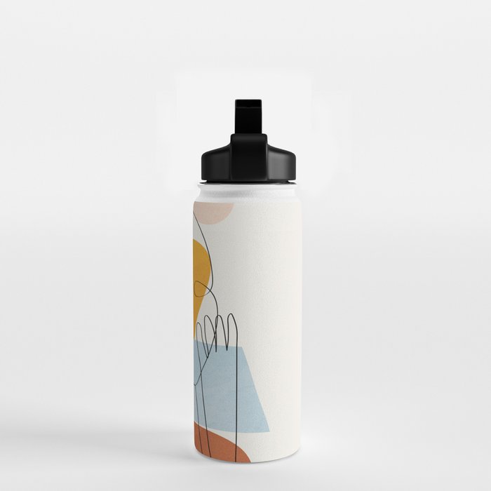 Abstract Colorful Faces II Water Bottle Gallery Image 2