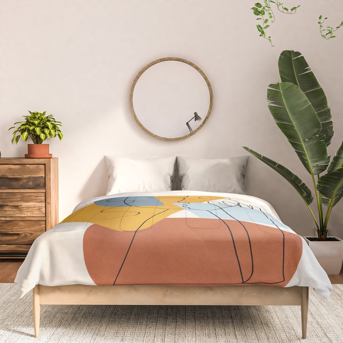 Abstract Colorful Faces II Comforter Gallery Image 3