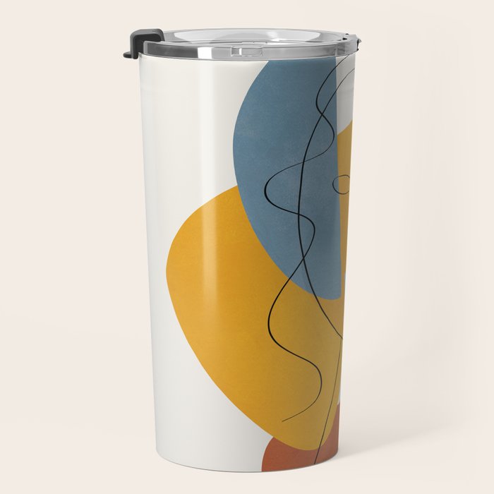Abstract Colorful Faces II Travel Mug Gallery Image 3