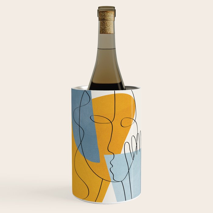Abstract Colorful Faces II Wine Chiller Gallery Image 1