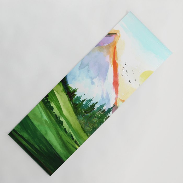 Colorful Landscape 4 Yoga Mat Gallery Image 1