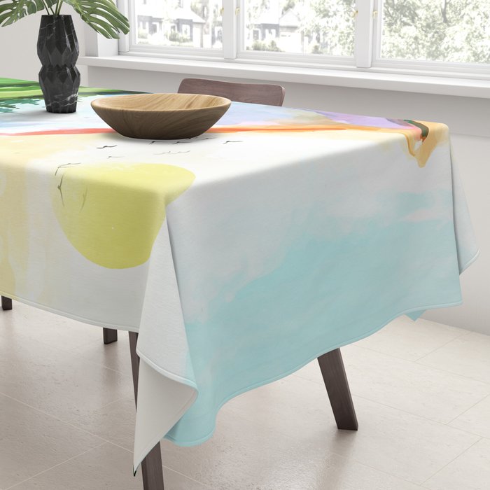 Colorful Landscape 4 Tablecloth Gallery Image 3