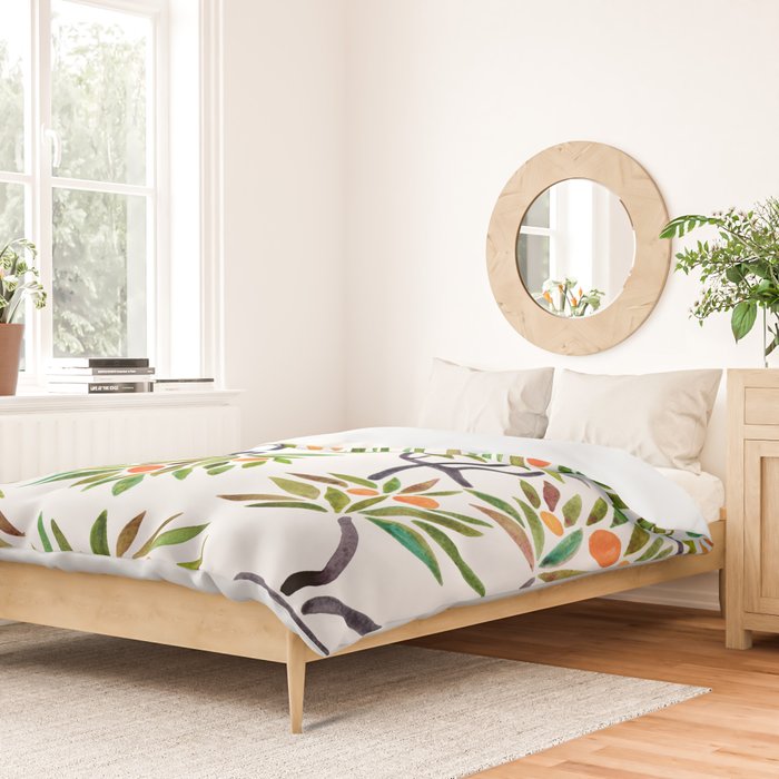 Bonsai Tree - Orange Fruit Duvet Cover Gallery Image 2