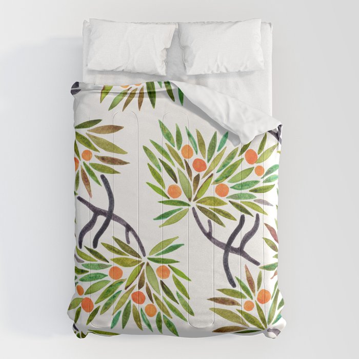 Bonsai Tree - Orange Fruit Comforter Gallery Image 1