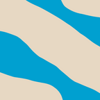 Organic Forms Minimal Abstract Blue and Beige Pattern Coffee Mug Gallery Image 2