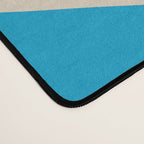 Organic Forms Minimal Abstract Blue and Beige Pattern Desk Mat Gallery Image 4