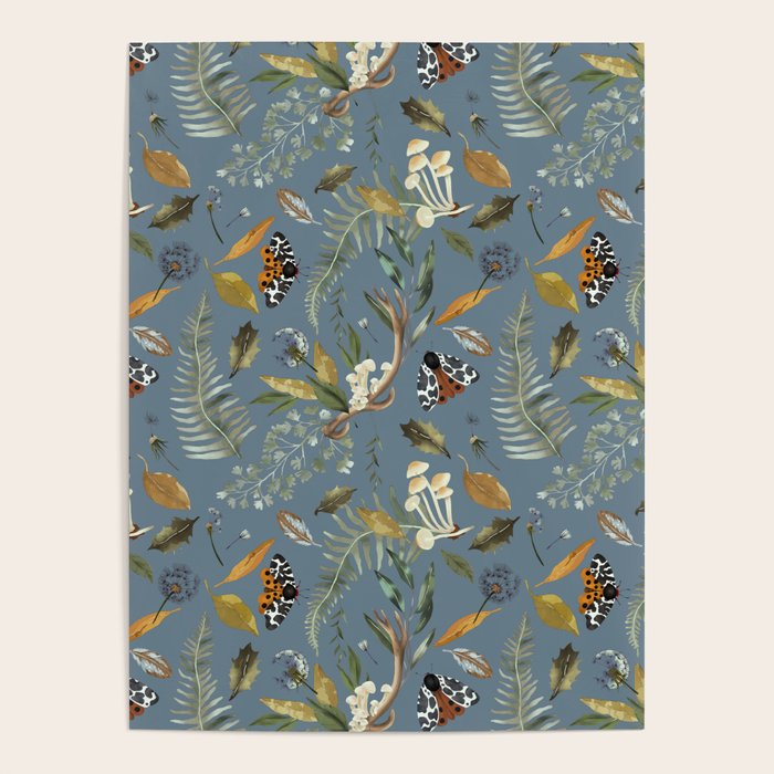 Moths Mystical Woodland B Poster Gallery Image 4