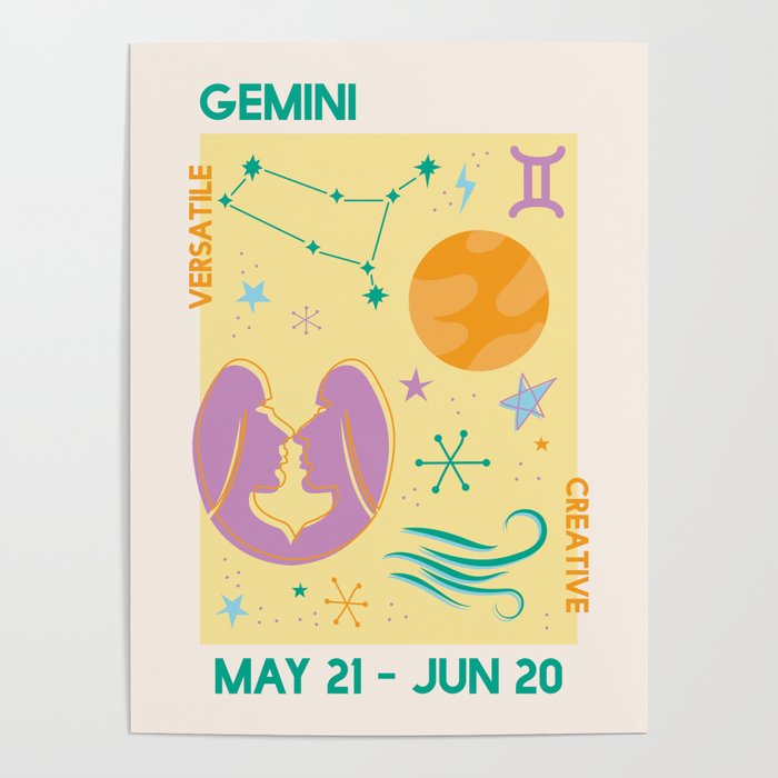 Gemini Astrology Poster Gallery Image 4