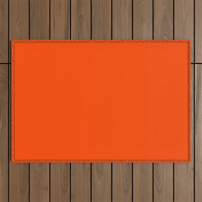 Orange Red Outdoor Rug Gallery Image 1