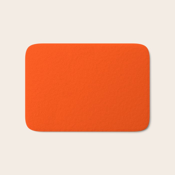 Orange Red Bath Mat Gallery Image 1
