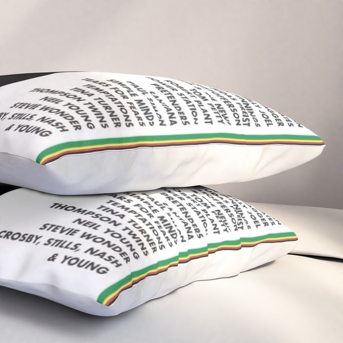 Live Aid 1985 Vintage JFK & Wembley Stadium Concert Festival Gig Advertising Music Poster Pillow Sham Gallery Image 3