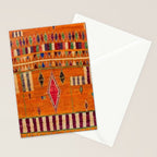 Orange Traditional Moroccan Design Stationery Card Gallery Image 2