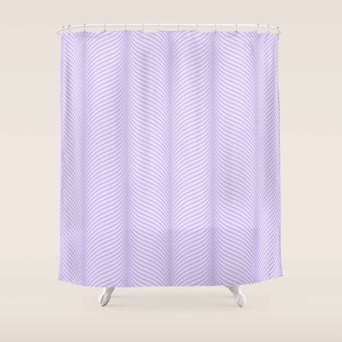 Elysian XIV Lavender Purple Shower Curtain Gallery Image 1