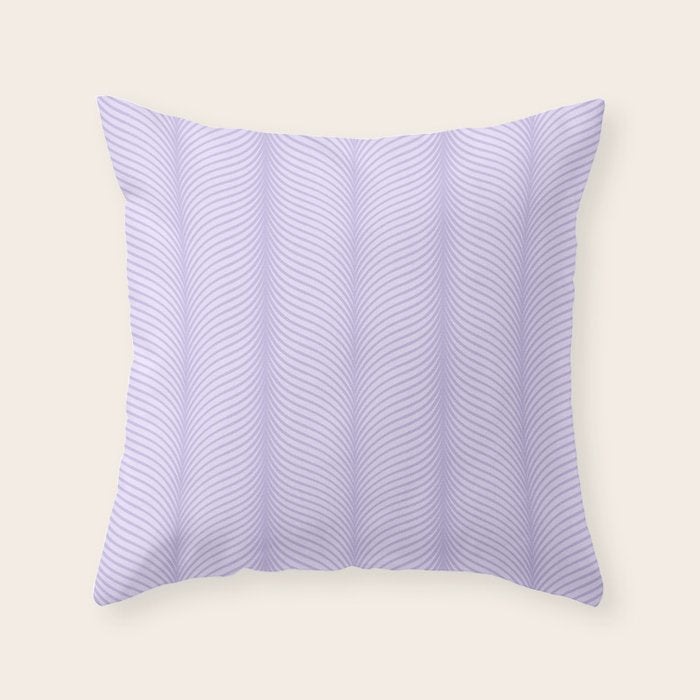 Elysian XIV Lavender Purple Throw Pillow Gallery Image 6