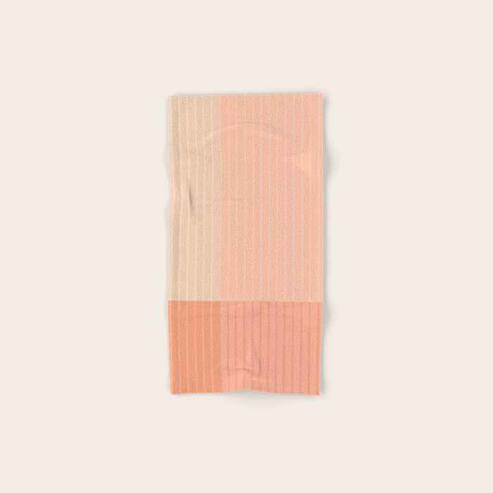 Color Block Line Abstract II Vintage Neutral Bath Towel Gallery Image 1