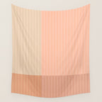 Color Block Line Abstract II Vintage Neutral Wall Tapestry Gallery Image 4