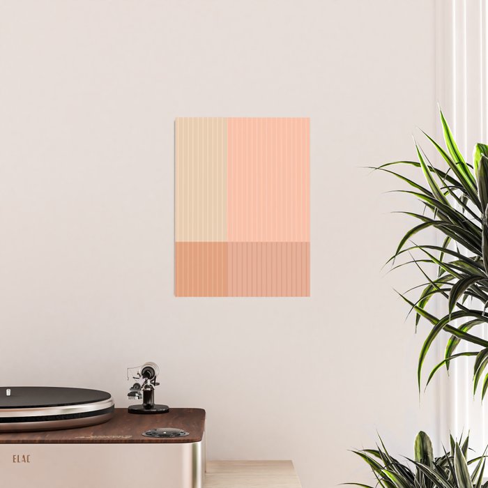 Color Block Line Abstract II Vintage Neutral Poster Gallery Image 2