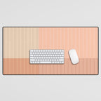 Color Block Line Abstract II Vintage Neutral Desk Mat Gallery Image 1