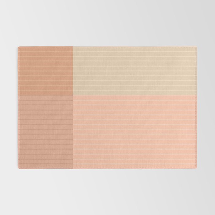 Color Block Line Abstract II Vintage Neutral Rug Gallery Image 2