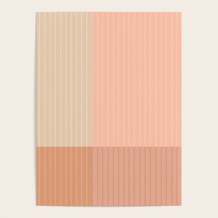 Color Block Line Abstract II Vintage Neutral Poster Gallery Image 4