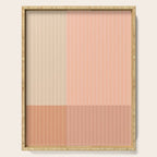 Color Block Line Abstract II Vintage Neutral Serving Tray Gallery Image 1