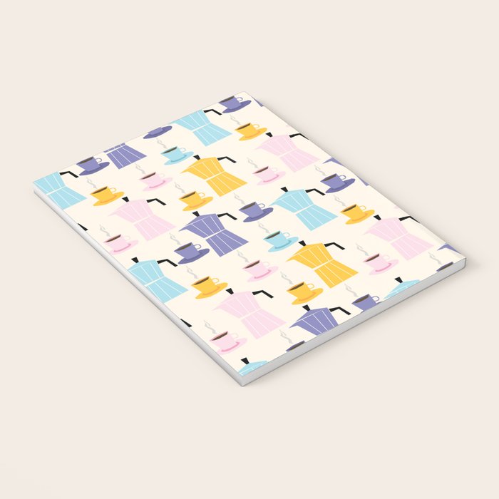 Moka coffee pattern Notebook Gallery Image 3