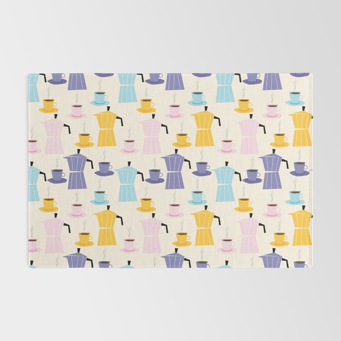 Moka coffee pattern Rug Gallery Image 2
