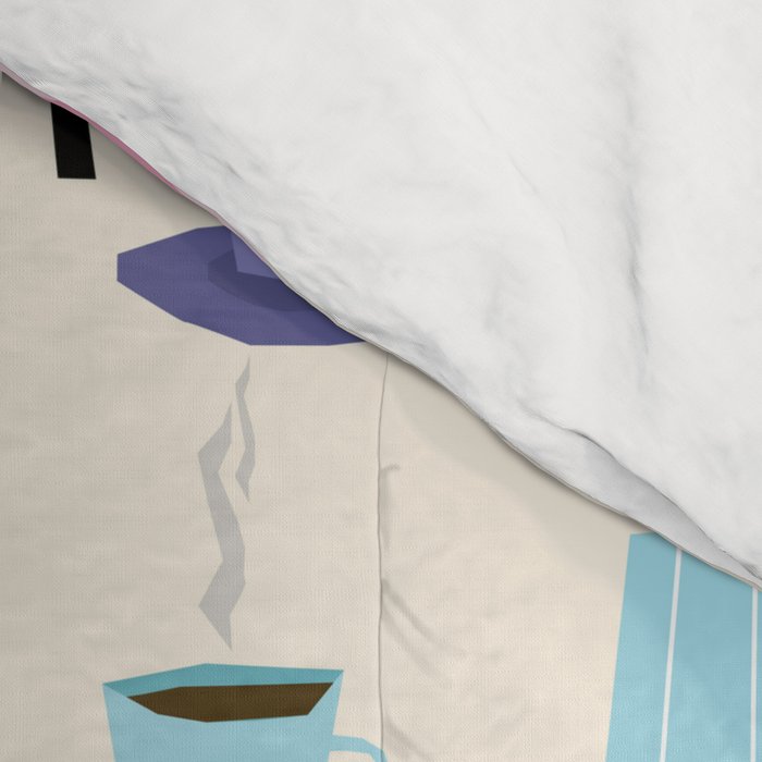 Moka coffee pattern Comforter Gallery Image 4