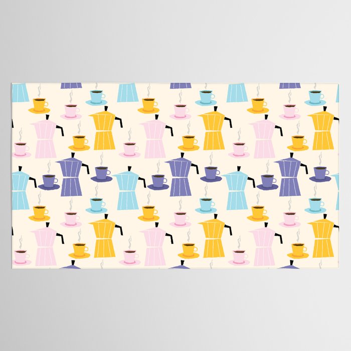 Moka coffee pattern Tablecloth Gallery Image 2