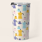Moka coffee pattern Travel Mug Gallery Image 3
