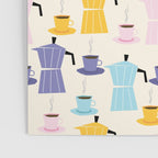 Moka coffee pattern Poster Gallery Image 3