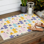 Moka coffee pattern Outdoor Rug Gallery Image 2
