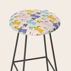 Moka coffee pattern Stool Gallery Image 2