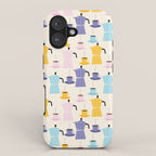 Moka coffee pattern iPhone Case Gallery Image 1